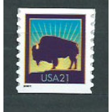 Estados Unidos - Correo 2001 Yvert 3179b ** Mnh Fauna. Bisonte