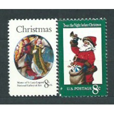 Estados Unidos - Correo 1972 Yvert 972/3 ** Mnh Navidad