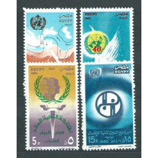 Egipto Correo 1985 Yvert 1287/90 ** Mnh  ONU