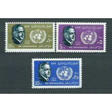 Egipto - Correo 1962 Yvert 550/2 ** Mnh  Dag Hammarskjöld