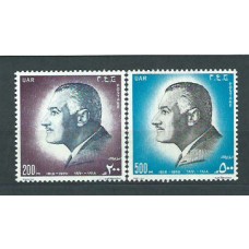 Egipto - Correo 1971 Yvert 846/7 ** Mnh  Abdel Nasser