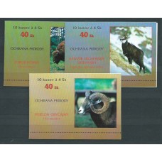 Eslovaquia - Correo 1996 Yvert 216/8 Carnet ** Mnh Fauna