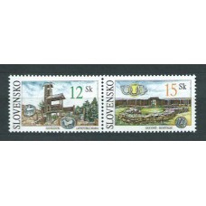 Eslovaquia - Correo 2001 Yvert 344/5 ** Mnh Arqueología