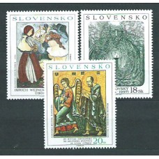 Eslovaquia - Correo 2001 Yvert 356/8 ** Mnh Pinturas