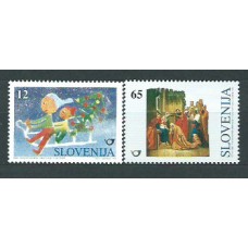 Eslovenia - Correo 1996 Yvert 162/3 ** Mnh Navidad