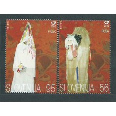 Eslovenia - Correo 2002 Yvert 348/9 ** Mnh Máscaras