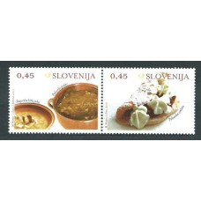 Eslovenia - Correo 2007 Yvert 600/1 ** Mnh Gastronomía