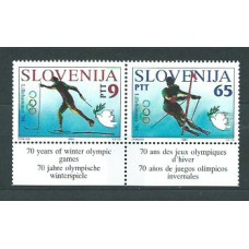 Eslovenia - Correo 1994 Yvert 74/5 ** Mnh Olimpiadas de Lillehammer