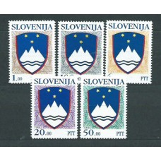 Eslovenia - Correo 1992 Yvert 8/12 ** Mnh Escudos
