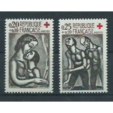 Francia - Correo 1961 Yvert 1323/4 ** Mnh  Cruz roja