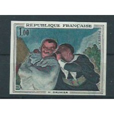 Francia - Correo 1966 Yvert 1494 Sin dentar * Mh  Pintura