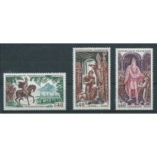 Francia - Correo 1966 Yvert 1495/7 ** Mnh  Personajes históricos