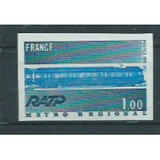 Francia - Correo 1974 Yvert 1804 Sin dentar ** Mnh  Tren