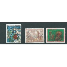 Francia - Correo 1976 Yvert 1899/901 ** Mnh  Arte