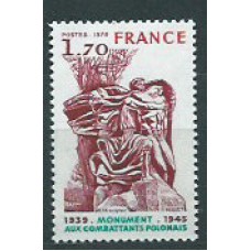 Francia - Correo 1978 Yvert 2021 ** Mnh  Combatiente polacos