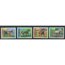 Francia - Correo 1998 Yvert 3182/5 ** Mnh  Fauna caballos