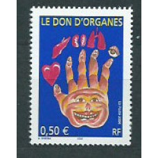 Francia - Correo 2004 Yvert 3677 ** Mnh  Donación de órganos