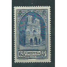 Francia - Correo 1938 Yvert 399 ** Mnh  Catedral de Reims