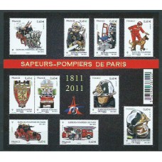 Francia - Correo 2011 Yvert 4582/91 ** Mnh  Bomberos