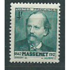 Francia - Correo 1942 Yvert 545 * Mnh  Jules Massenet