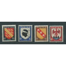 Francia - Correo 1946 Yvert 755/8 usado   Escudos