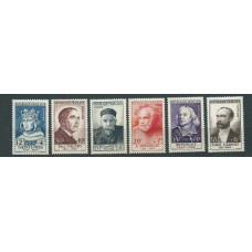 Francia - Correo 1954 Yvert 989/94 ** Mnh  Personajes del siglo XIII y XX