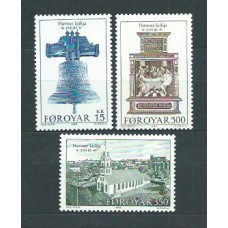 Feroe - Correo Yvert 173/175 ** Mnh Iglesia