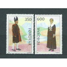 Feroe - Correo Yvert 178/9 ** Mnh Trajes Regionales