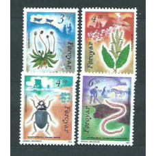 Feroe - Correo Yvert 205/8 ** Mnh Flora y Fauna