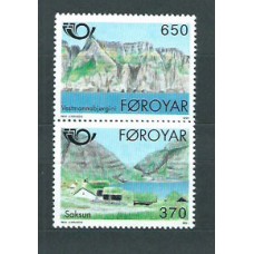 Feroe - Correo Yvert 215/6 ** Mnh Turismo