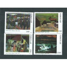 Feroe - Correo Yvert 217/20 ** Mnh Pinturas