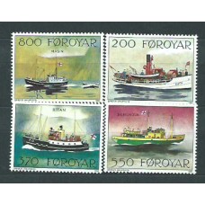 Feroe - Correo Yvert 221/4 ** Mnh Barcos