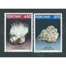 Feroe - Correo Yvert 229/230 ** Mnh Minerales