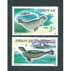 Feroe - Correo Yvert 231/2 ** Mnh Fauna Focas