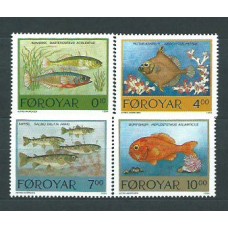 Feroe - Correo Yvert 250/3 ** Mnh Fauna Peces