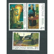 Feroe - Correo Yvert 276/78 ** Mnh Pinturas