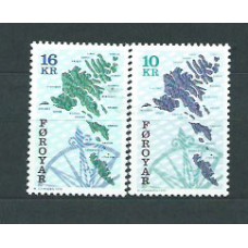 Feroe - Correo Yvert 296/97 ** Mnh