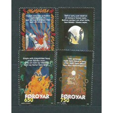 Feroe - Correo Yvert 326/9 ** Mnh Musica