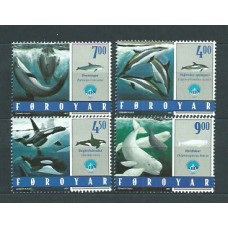 Feroe - Correo Yvert 330/33 ** Mnh Fauna Marina