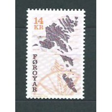 Feroe - Correo Yvert 337 ** Mnh Mapas