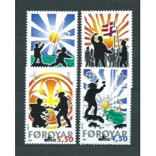 Feroe - Correo Yvert 371/4 ** Mnh Religión