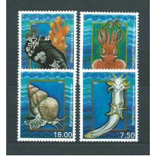 Feroe - Correo Yvert 410/13 ** Mnh Fauna Moluscos