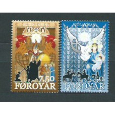 Feroe - Correo Yvert 541/42 ** Mnh Navidad