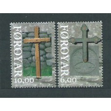 Feroe - Correo Yvert 653/54 ** Mnh Arte Religioso