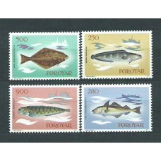 Feroe - Correo Yvert 80/3 ** Mnh Peces