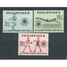 Filipinas - Correo 1954 Yvert 420/2 * Mh  Deportes