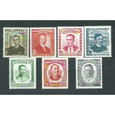 Filipinas - Correo 1958-60 Yvert 461A/464 ** Mnh  Personajes