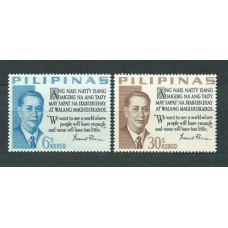 Filipinas - Correo 1963 Yvert 565/6 ** Mnh  Manuel Roxas