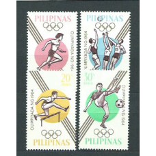 Filipinas - Correo 1964 Yvert 605/8 * Mh  Olimpiadas de Tokio