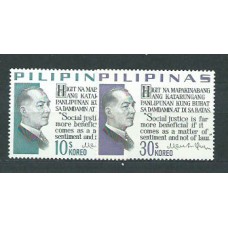 Filipinas - Correo 1967 Yvert 678/9 ** Mnh  Manuel Quezon